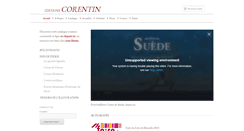 Desktop Screenshot of editionscorentin.com