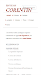 Mobile Screenshot of editionscorentin.com