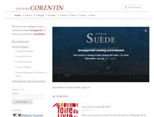 Tablet Screenshot of editionscorentin.com